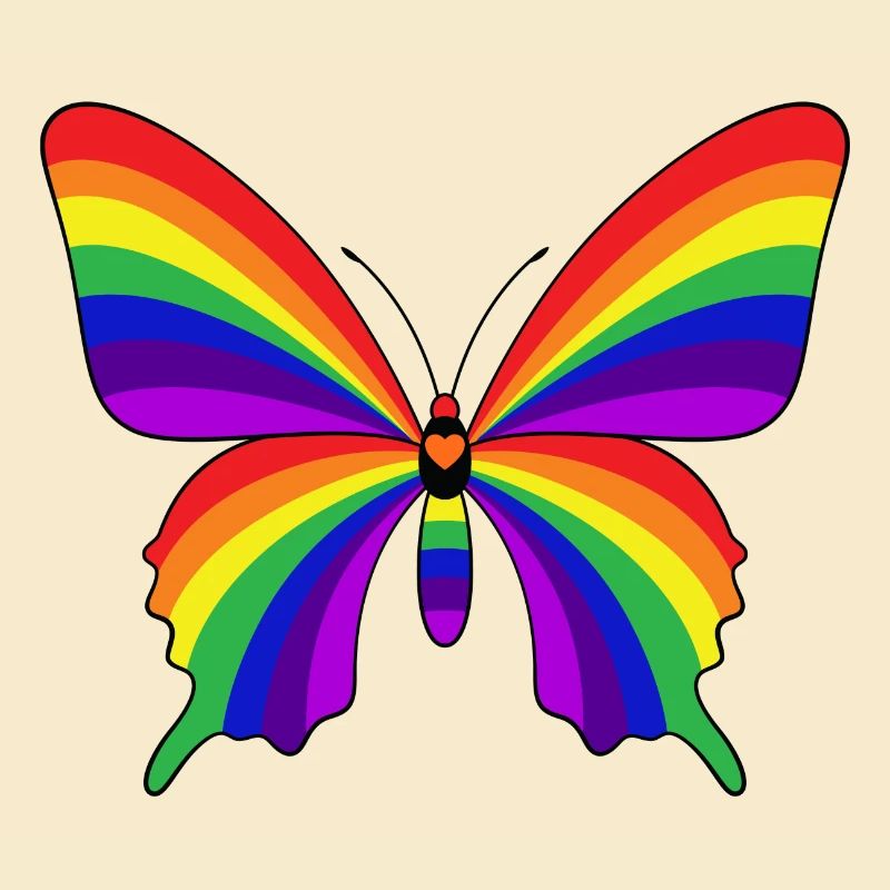 Regenbogen-Schmetterling