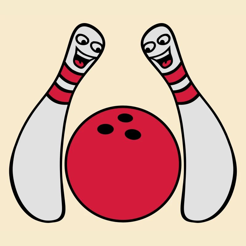 2 Cheeky Comic Bowling Pins