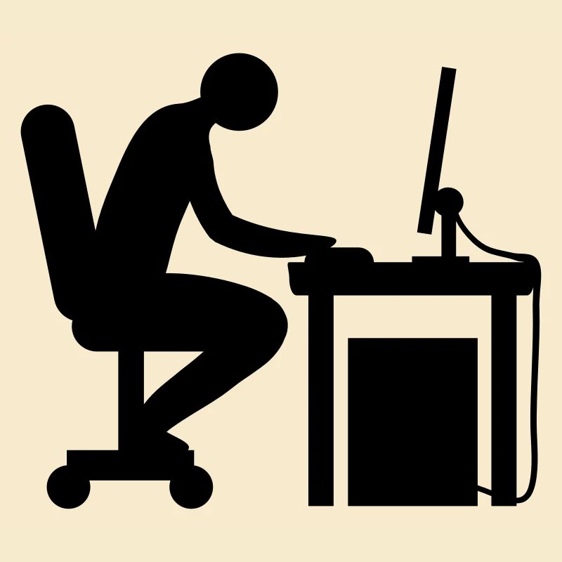 Computer Schreibtisch Nerd