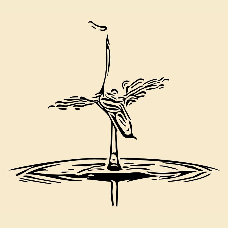 Heron bird silhouette
