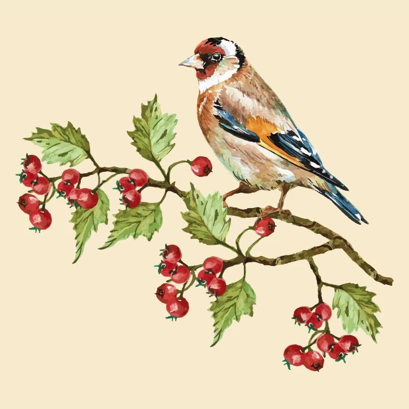 Bunter Vogel