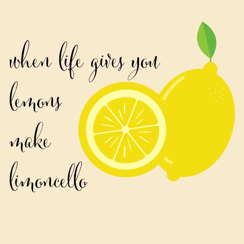 Spruch Limocello schwarz