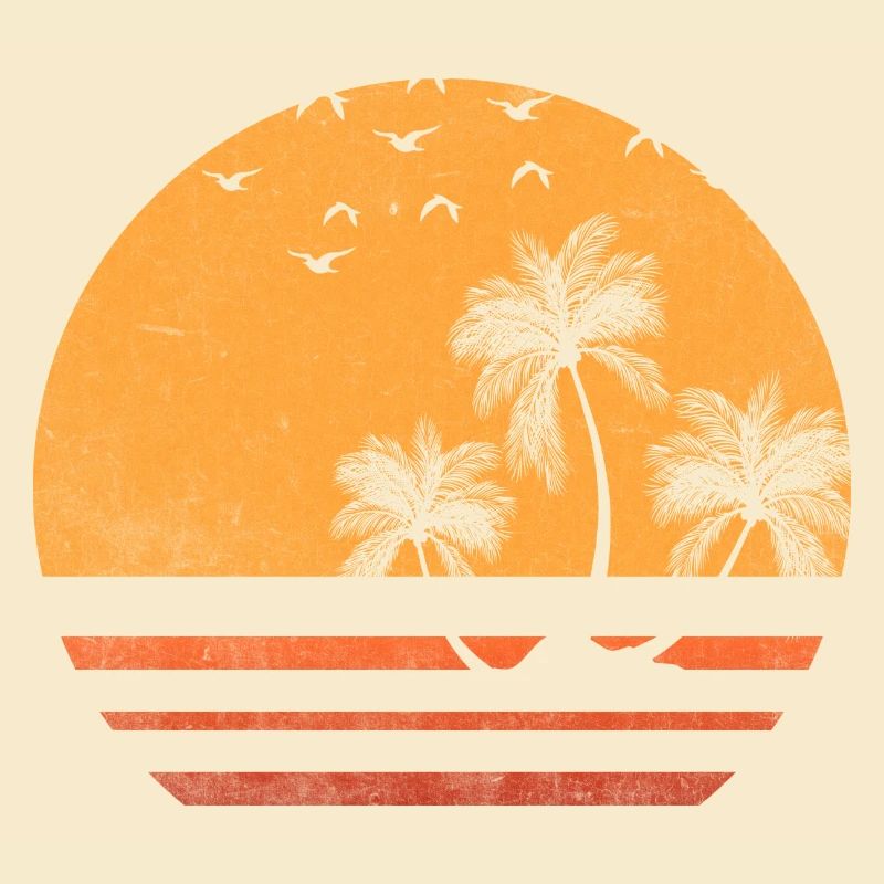 Palm Sunset Silhouette