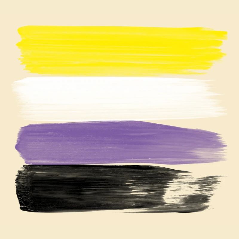 Non-Binary Pride Strokes