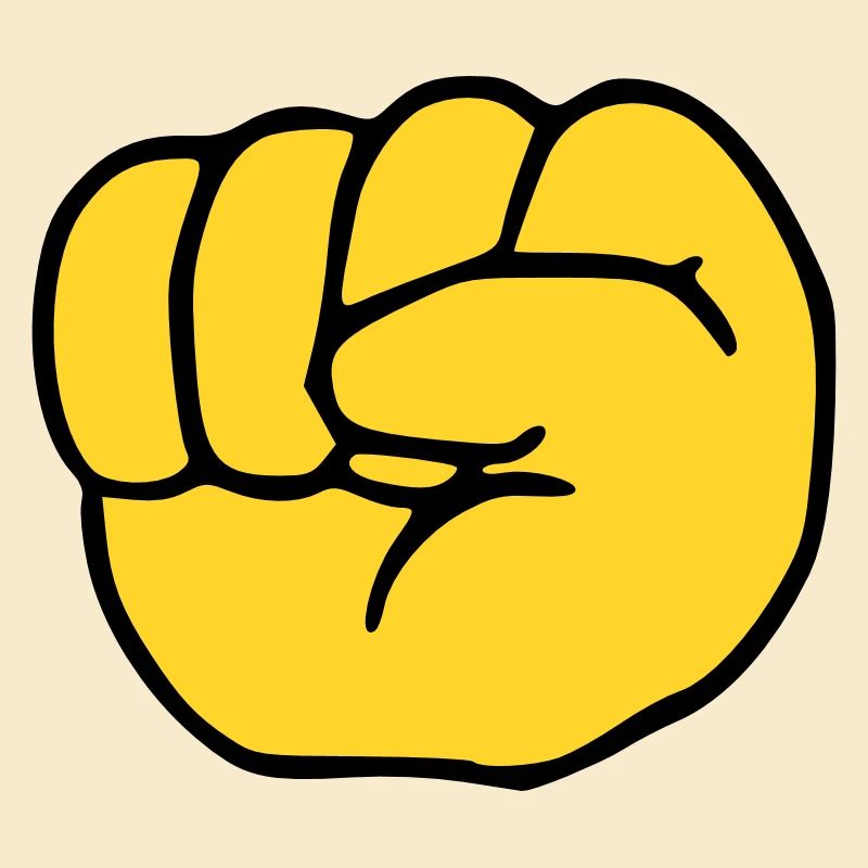 Emoji Faust Skizze Farbe