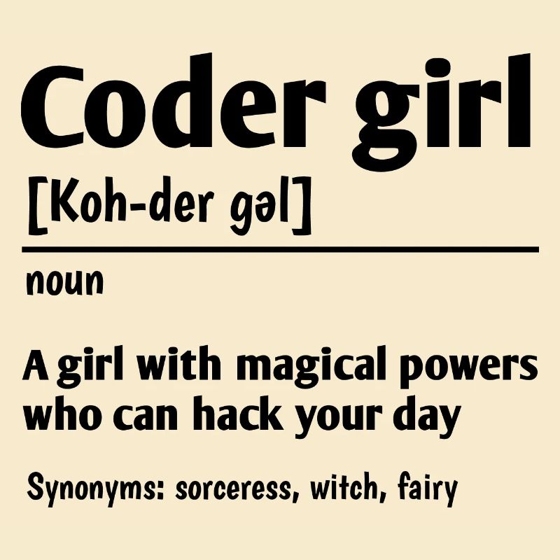 Coder Girl Definition Noun Software Developer Prog