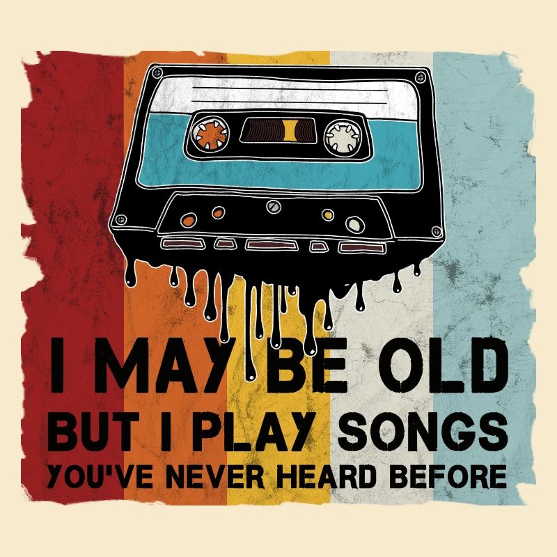 Retro Cassette Cool Saying