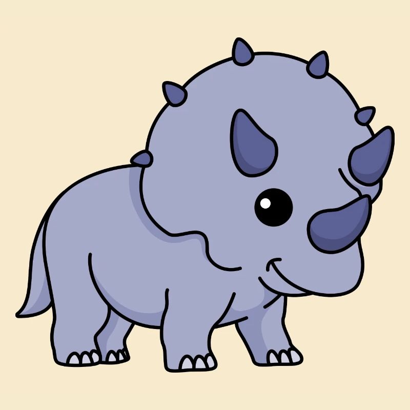 Dinosaur triceratops comic