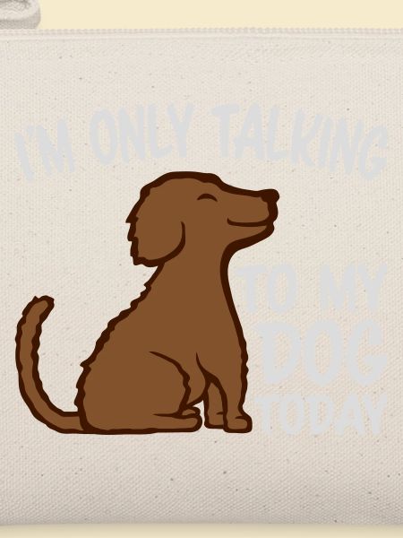 only talking to dog