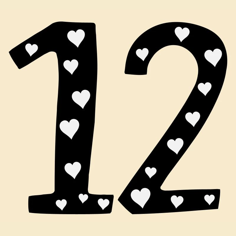 12 Geburtstag mit Herz