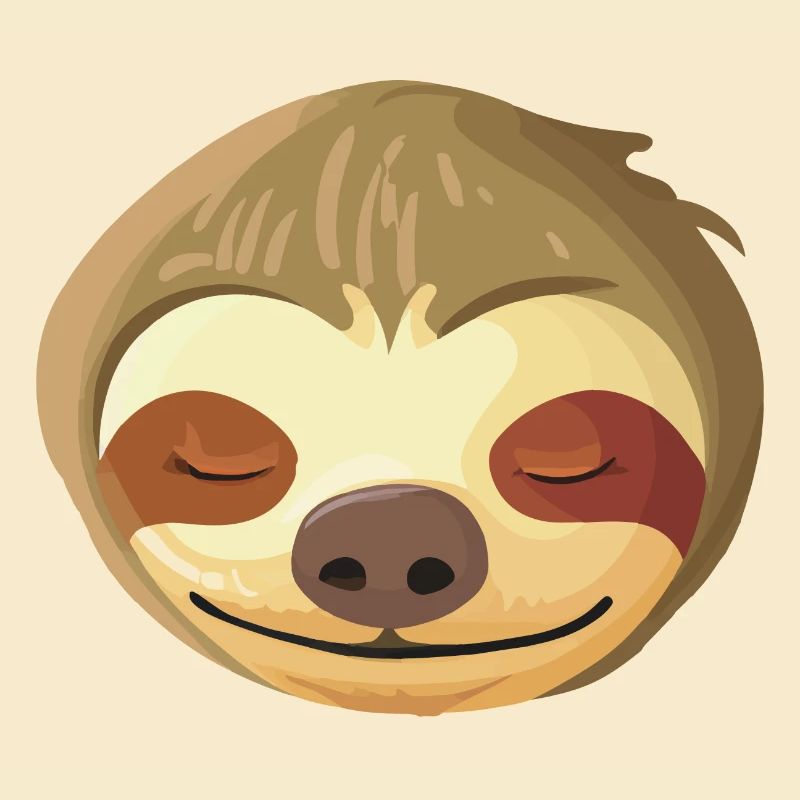 Sleeping Sloth Face