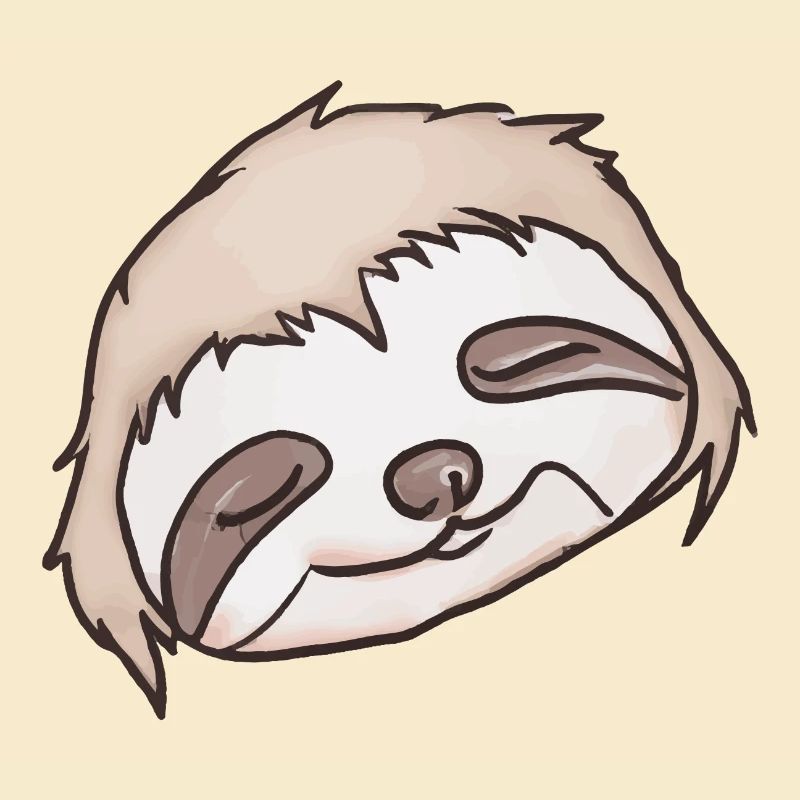 Sleeping Sloth Face