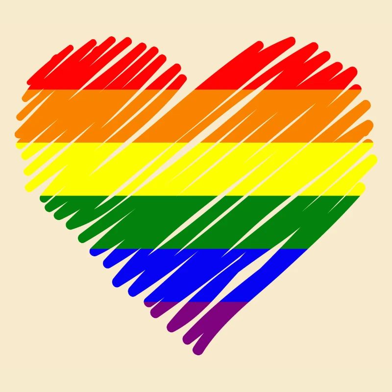 Regenbogen Pride Herz