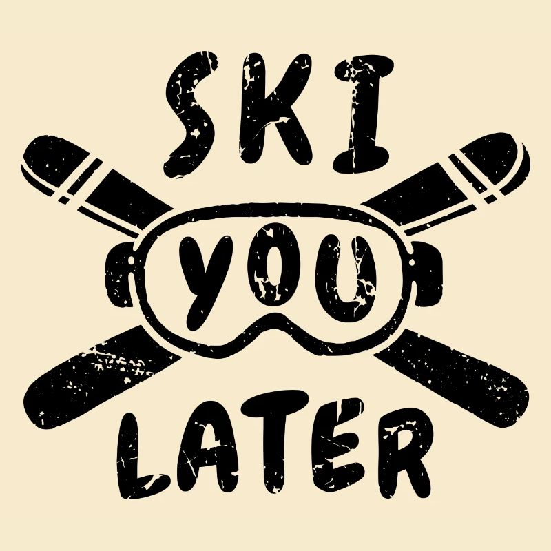 Lustiger Ski Spruch