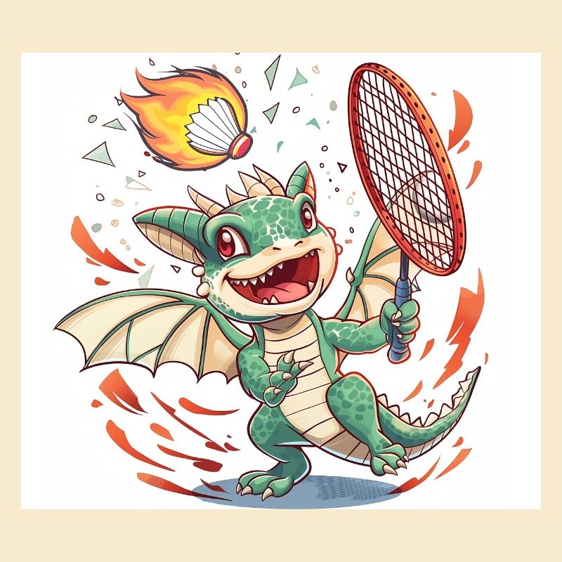 Badminton Drache
