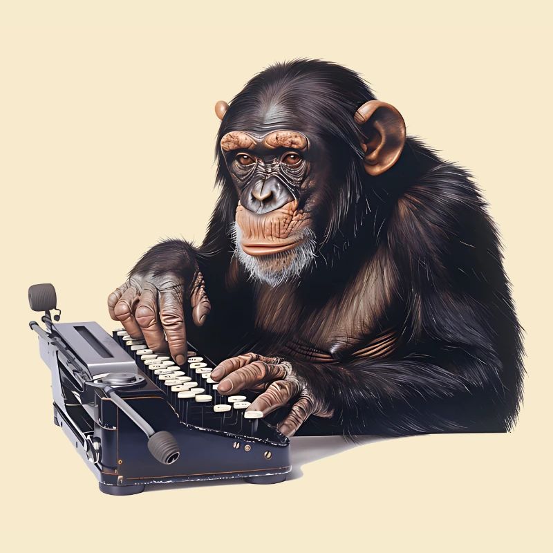 Das Infinite-Monkey-Theorem, ein Gedankenabenteuer