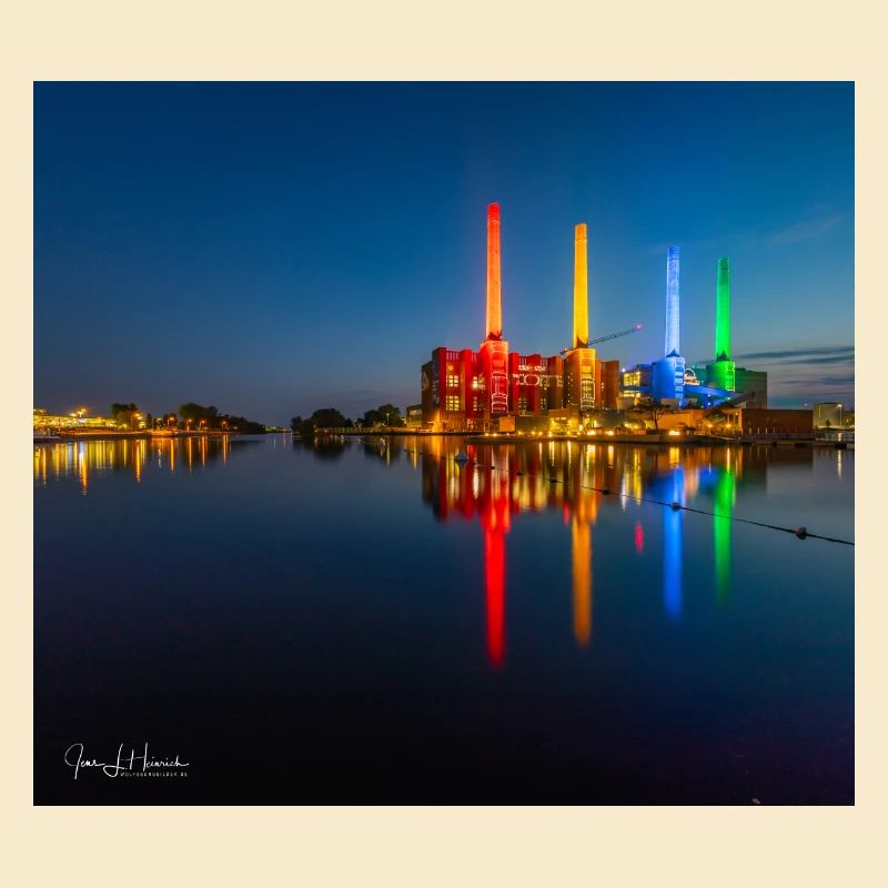Kraftwerk bunt Wolfsburg