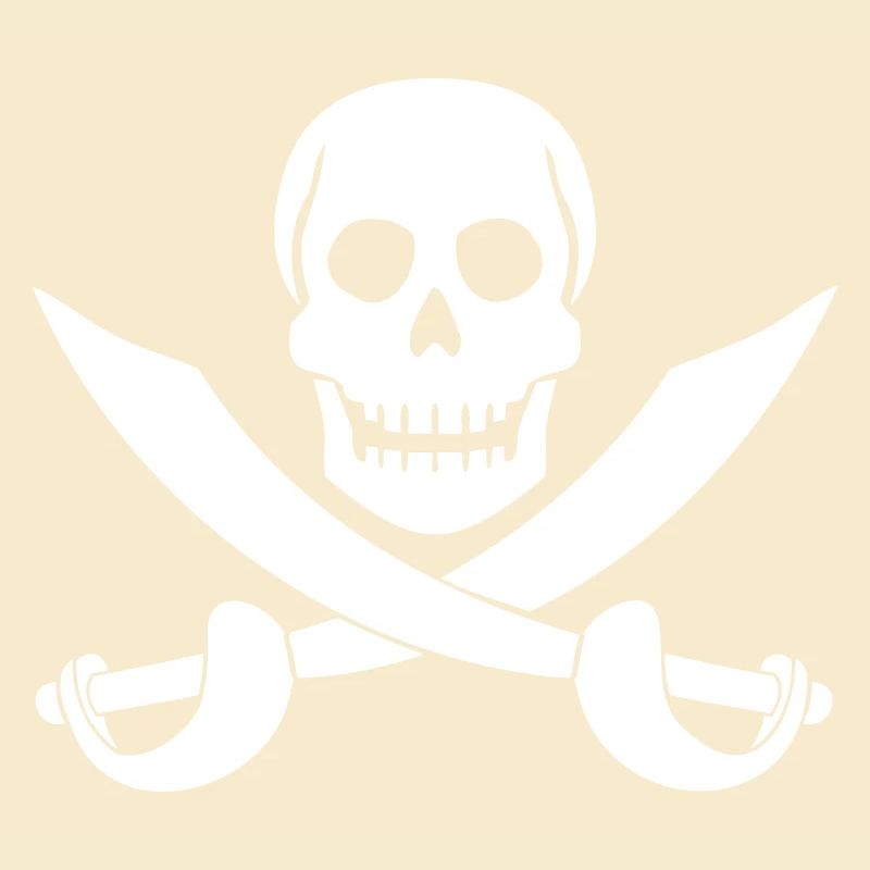 Crâne de pirate Sabre épées squelette crâne