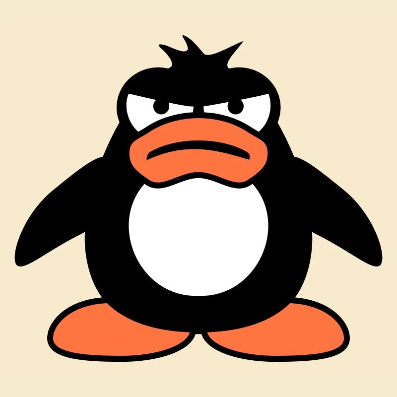 Penguin Angry Unhappy Bad Mood