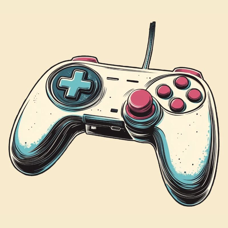 Gamepad, Gamepad, Controller Logo and Joystick