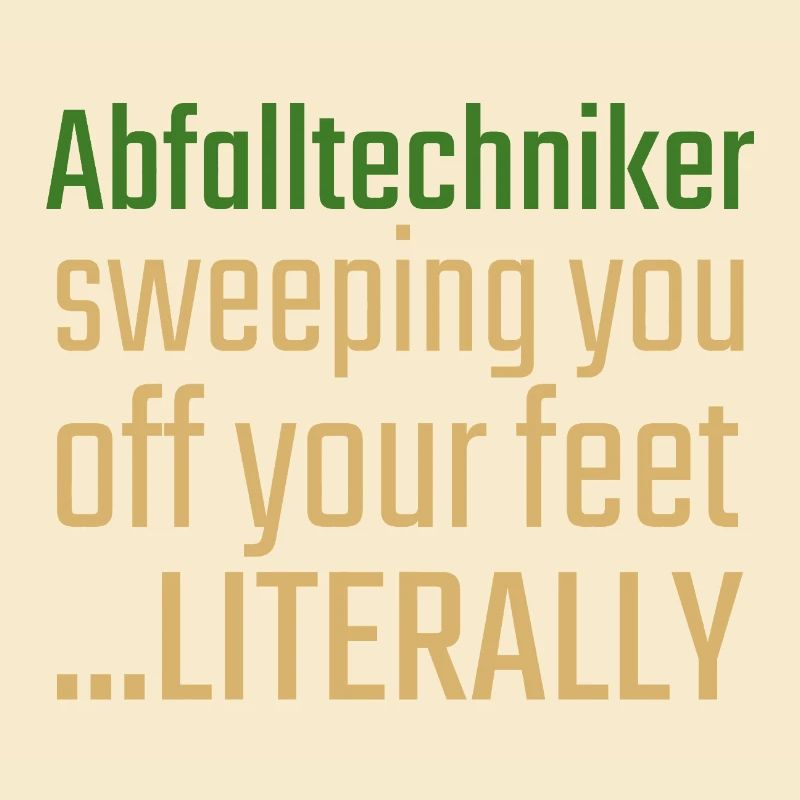 Abfalltechniker Valentinstag Sweeping you