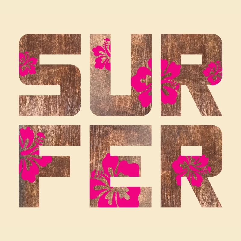Surfeur Hawaï Camping Plage Planche de surf Camp d’été