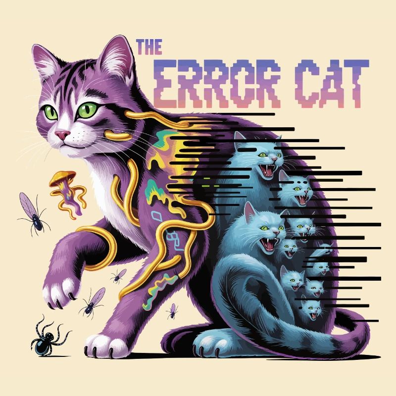Die irrende Katze Digitale Kunst