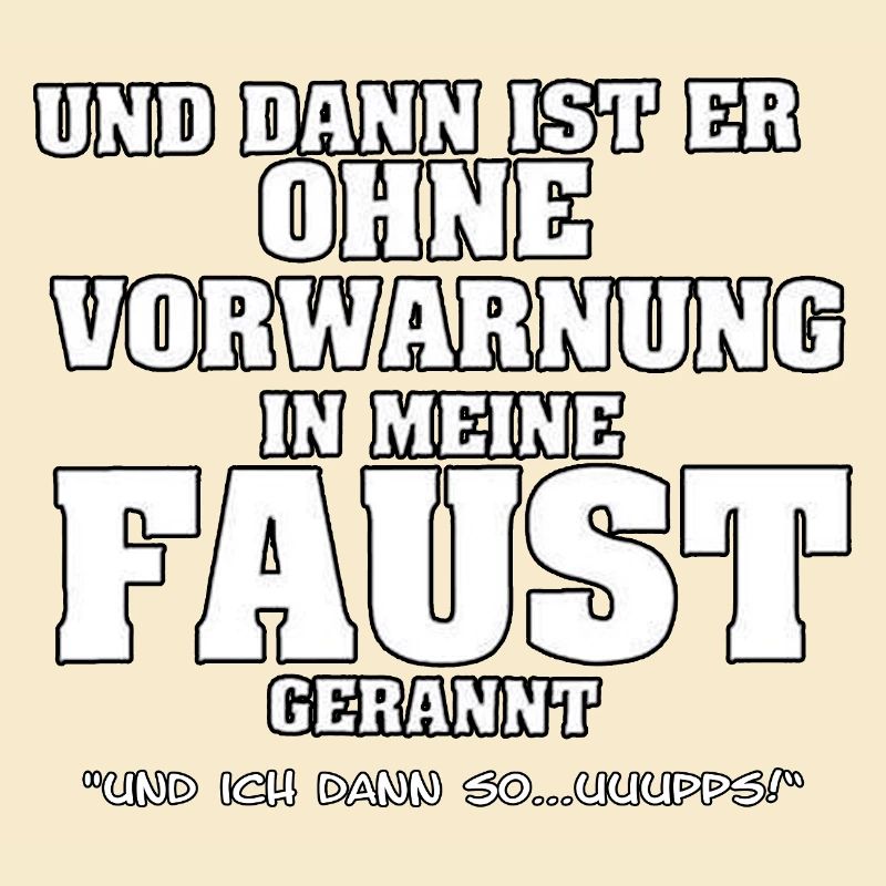 Vorwarnung Faust Motiv