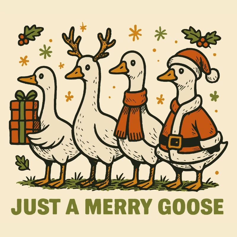 Noël juste une oie joyeuse Vacances Fun