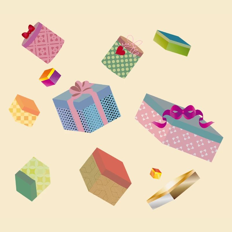 Bunte Geschenkboxen – festlich verpackte Geschenke