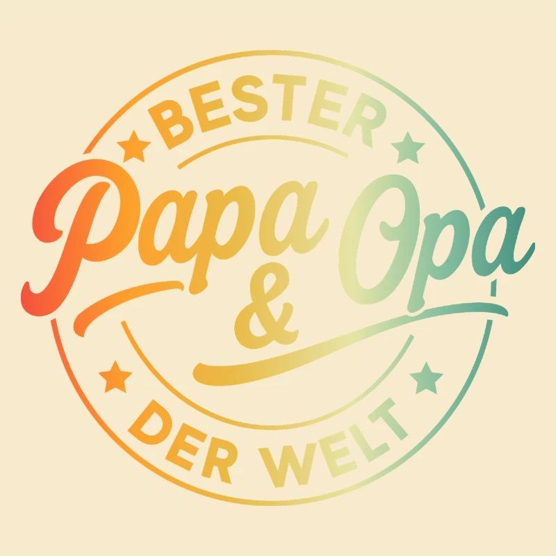 Bester Papa und Opa der Welt – Retro Vatertagsidee