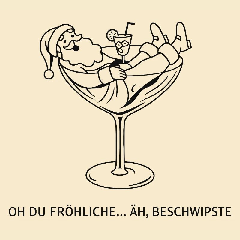 Weihnachts-Cocktail im Glas