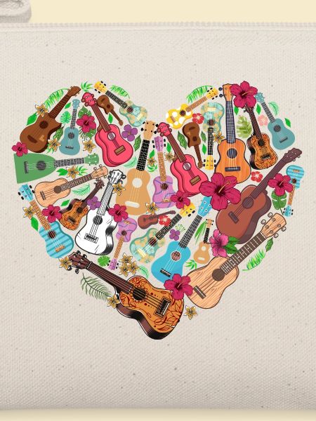 Hawaiian Ukulele Uke Heart