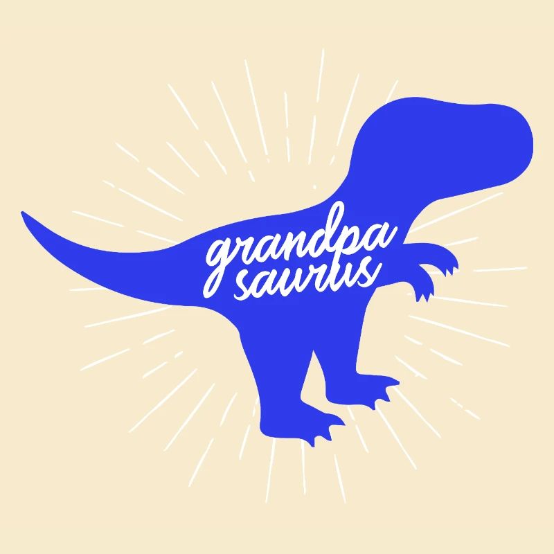 Grandpasaurus T-Rex Silhouette Dinosaurier Papa