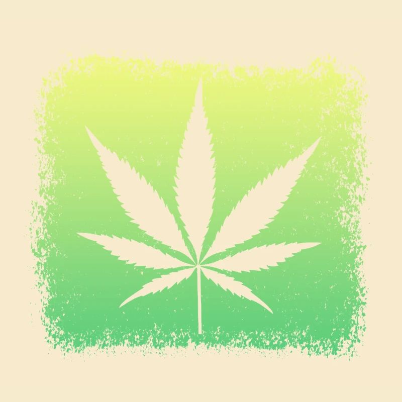 Cannabisblatt  Weed Kiffen