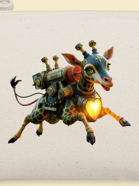 Steampunk-Giraffen-Beleuchtetes Herz