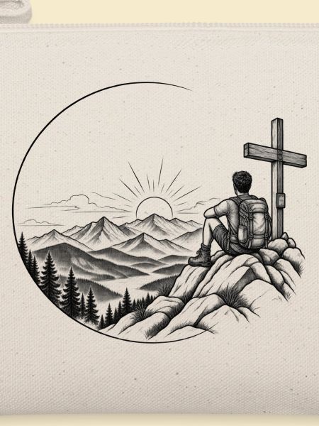 Wanderer am Gipfel