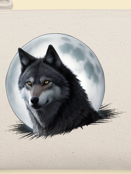 Mondlichtwolf im Mondschein