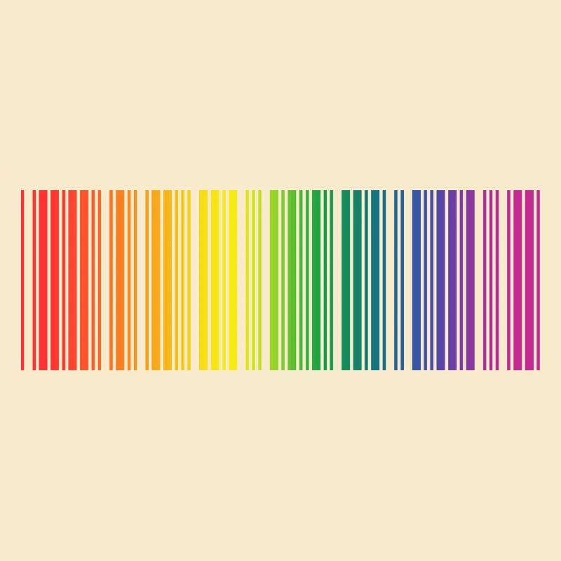 Make Love Barcode Scanbar Regenbogen Geschenk LGBT
