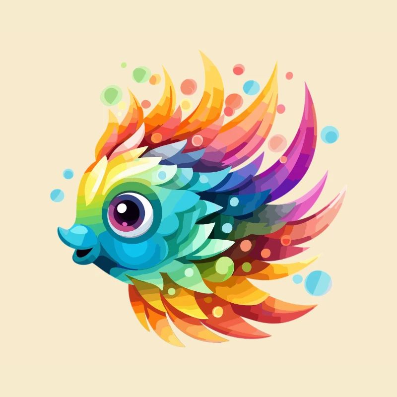 Funny Colorful Fish