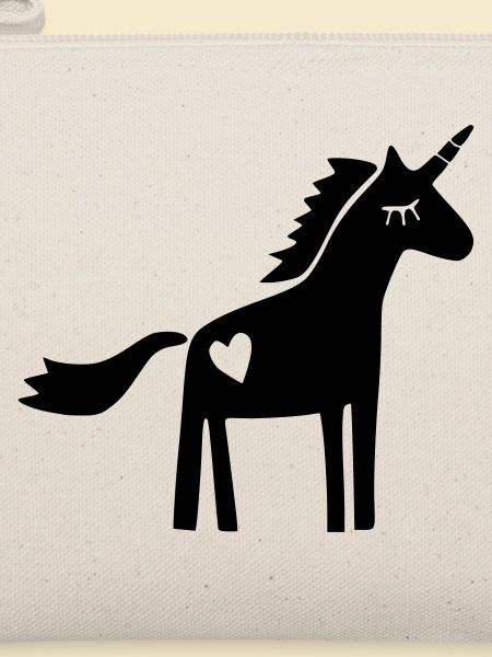 Einhorn Scherenschnitt