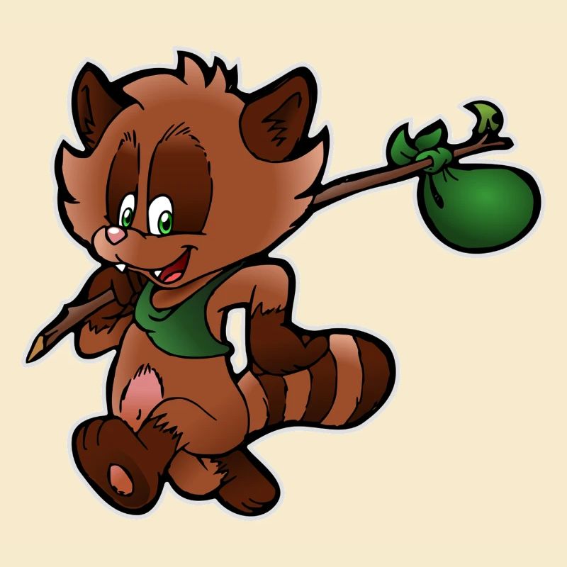 Raccoon comic