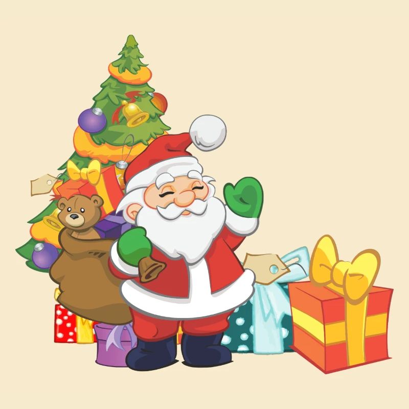 Weihnachtsmann mit Geschenke