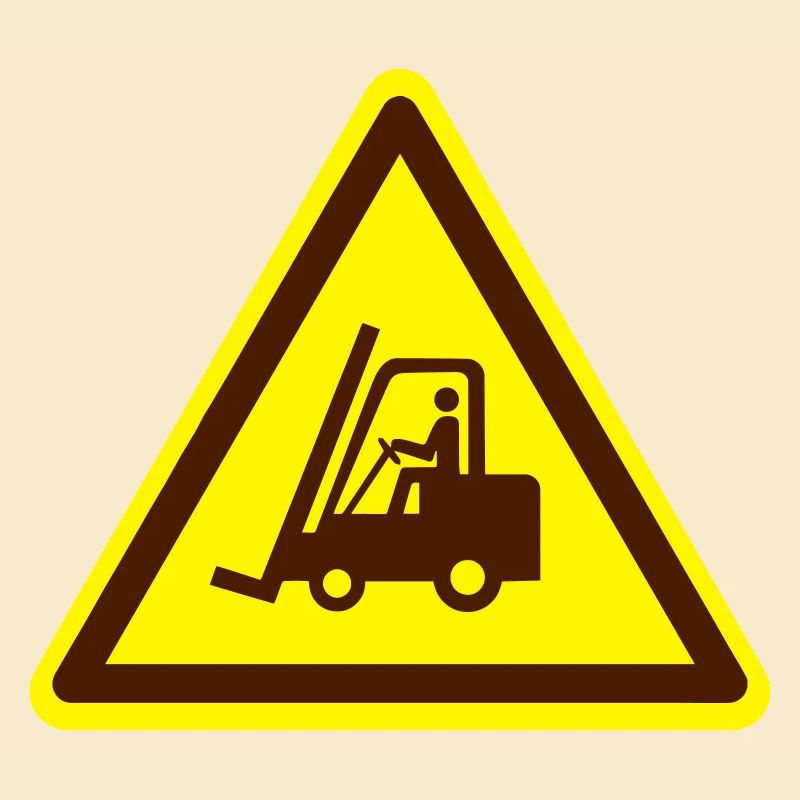 Gabelstapler Schild (Farben anpassbar!)