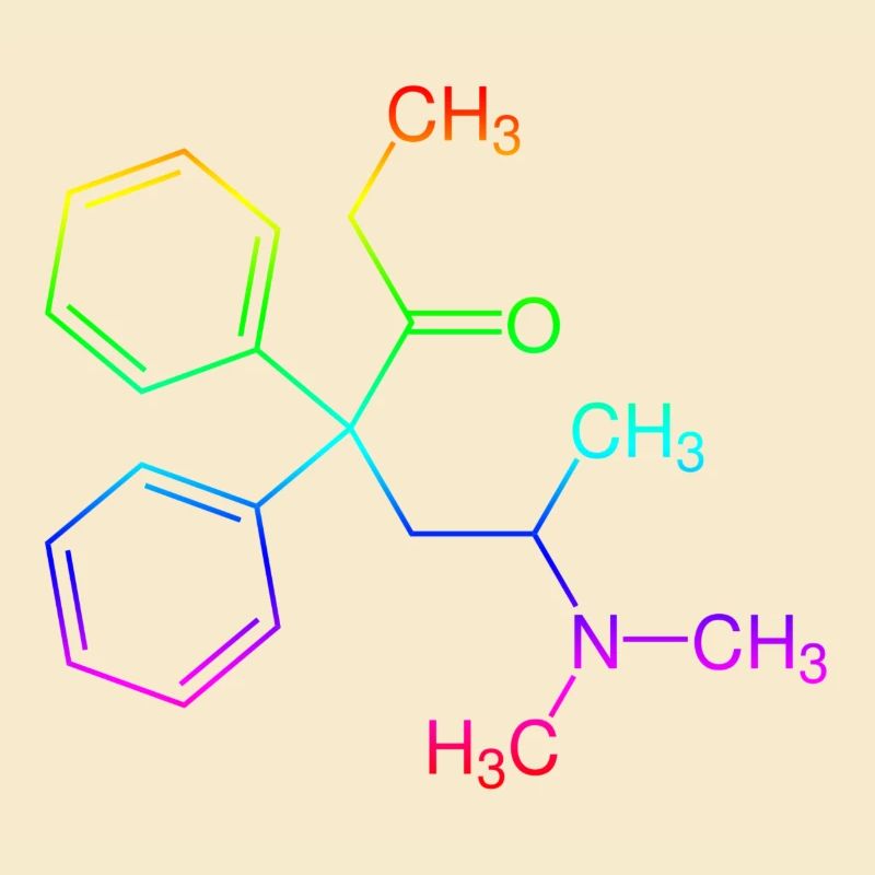 Methadone structural formula