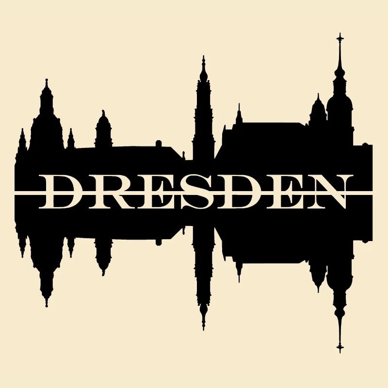 Dresden skyline silhouette