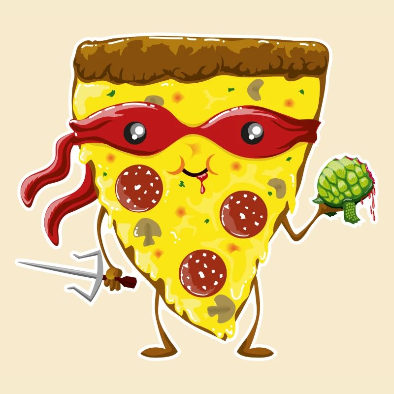Ninja Pizza eats turtle