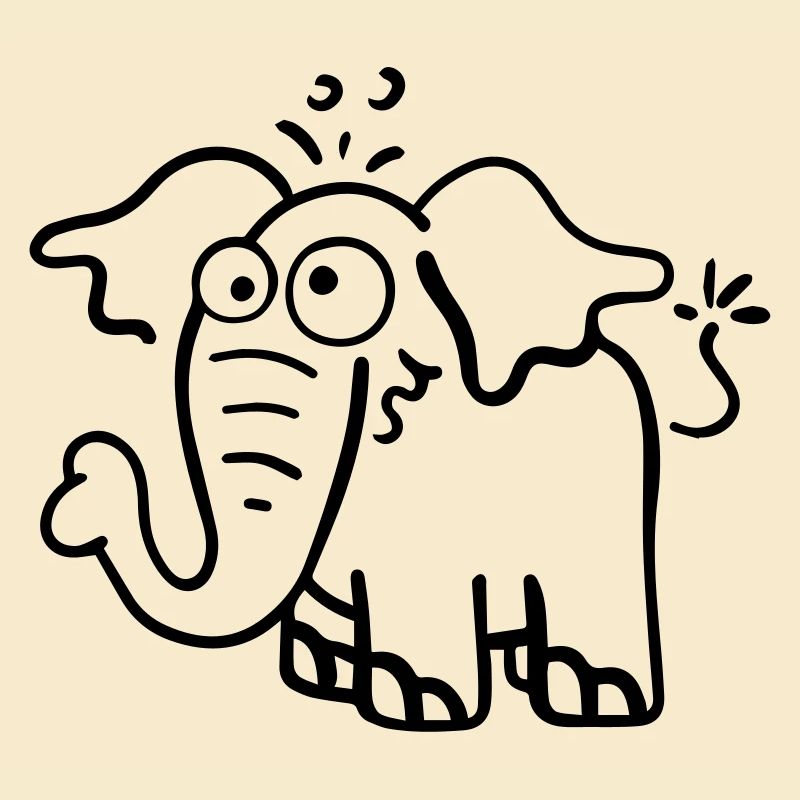 Drôle d'éléphant.