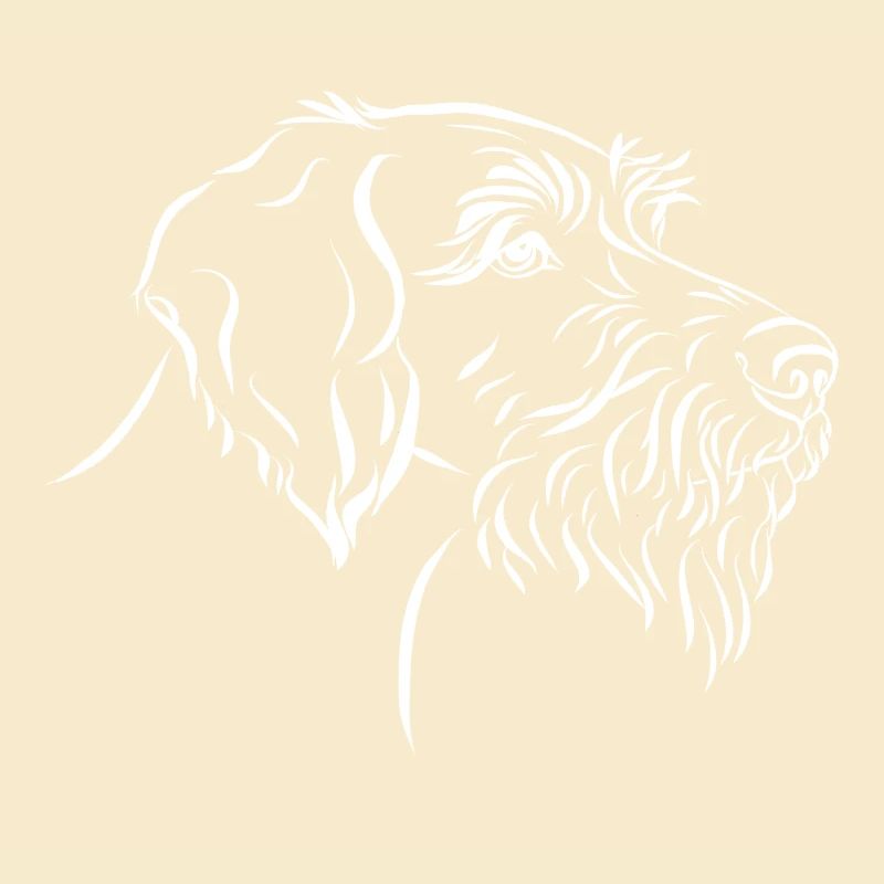 Portrait of German Wirehaired Pointer