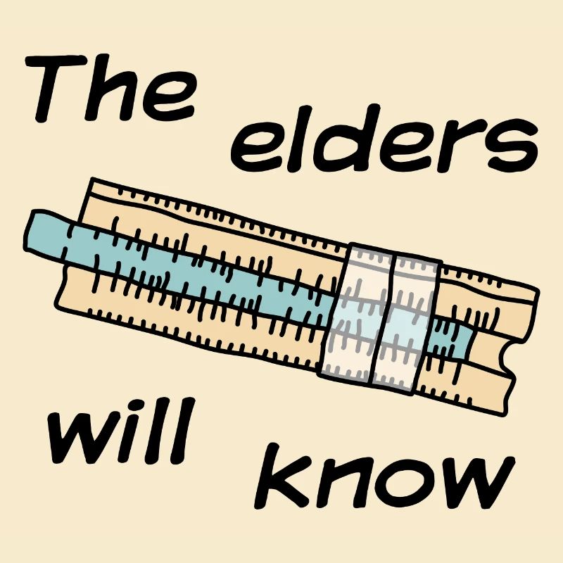 Slide rule - The elders will know - dark